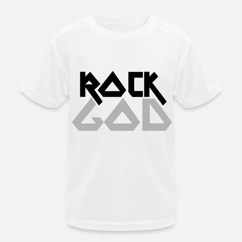 ROCK GOD - Kids Functional T-Shirt - white