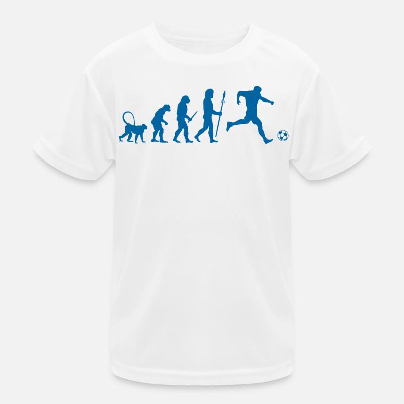 Evolution of a Soccer Player Kinder Funktions-T-Shirt