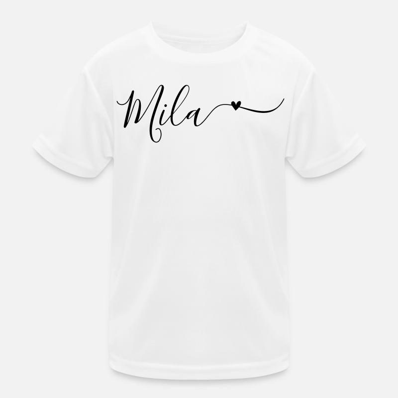 Prénom Mila Décoratif T-shirt sport Enfant