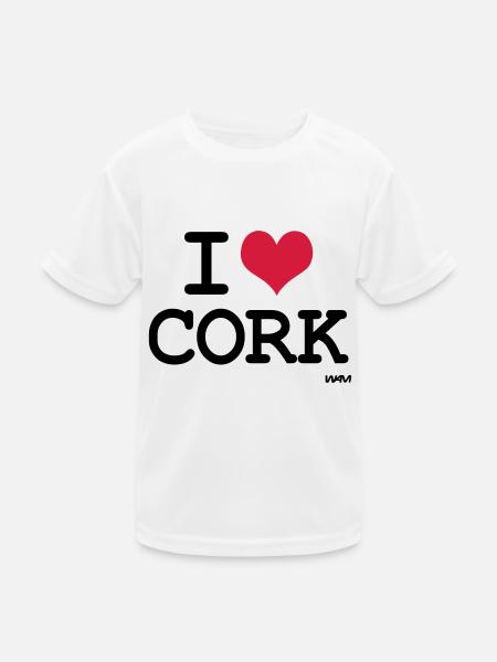 i love cork by wam - Kids Functional T-Shirt - white - Front