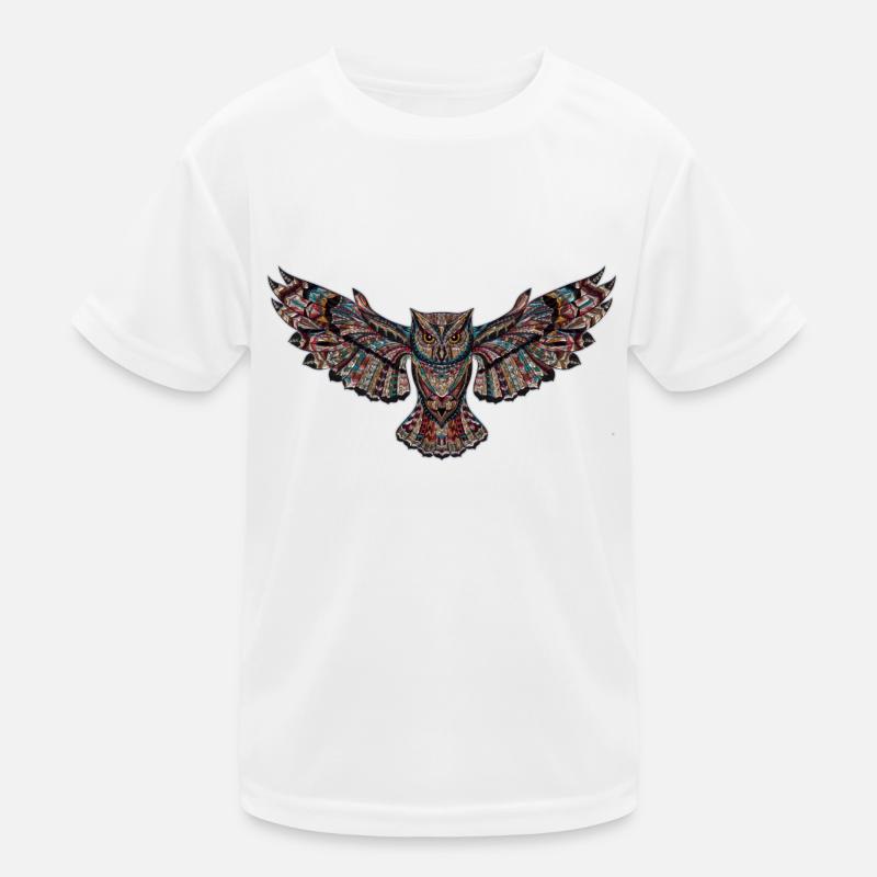 Loli die dekorierte Eule Kinder Funktions-T-Shirt