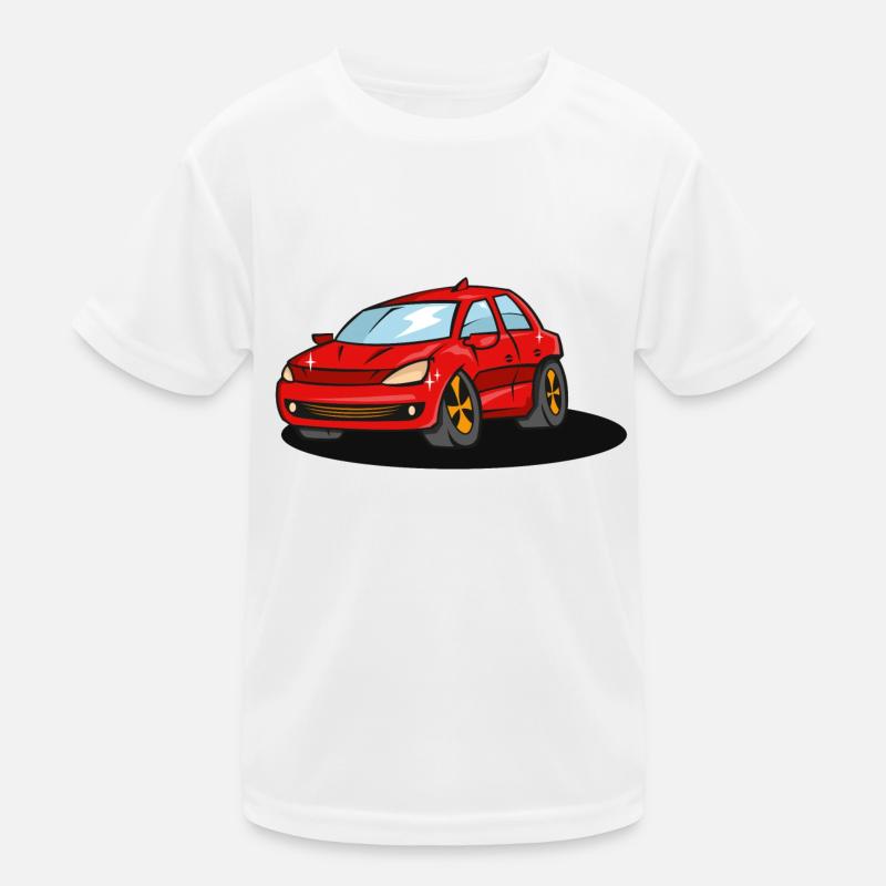 red_car Kinder Funktions-T-Shirt