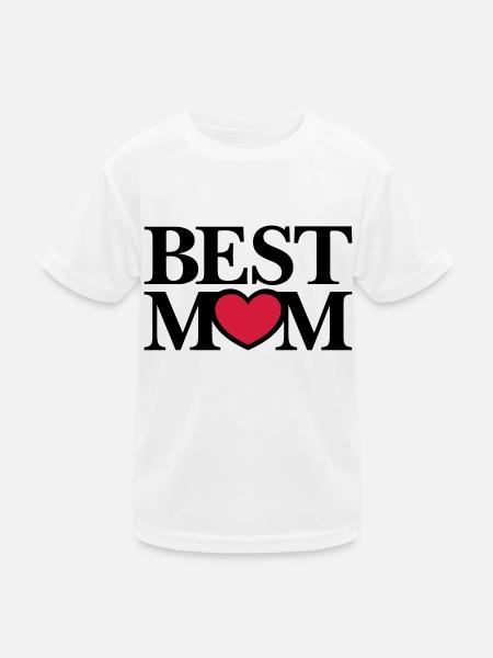 Best Mom - Kids Functional T-Shirt - white - Front