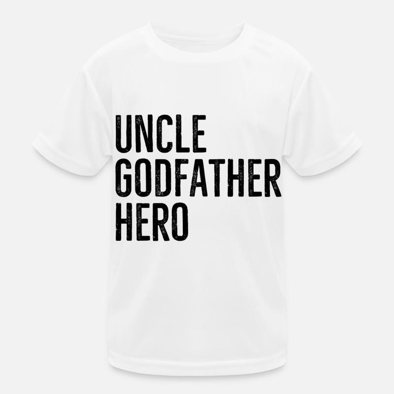 Onkel Pate Held Kinder Funktions-T-Shirt