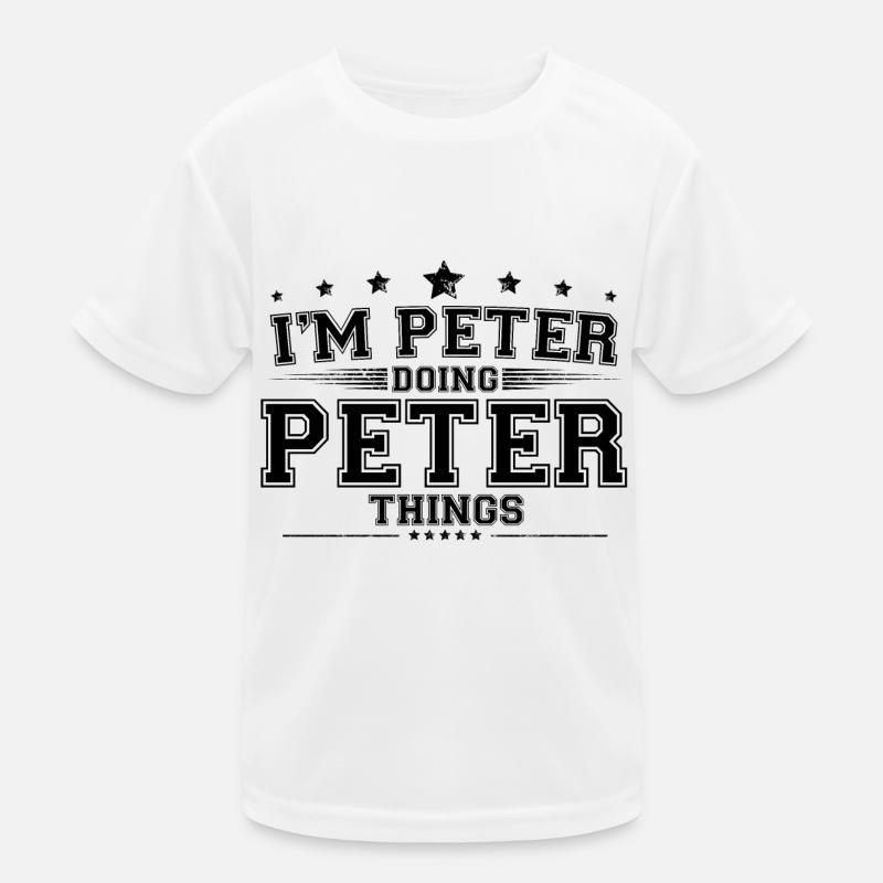 i’m Peter doing Peter things Kids Functional T-Shirt
