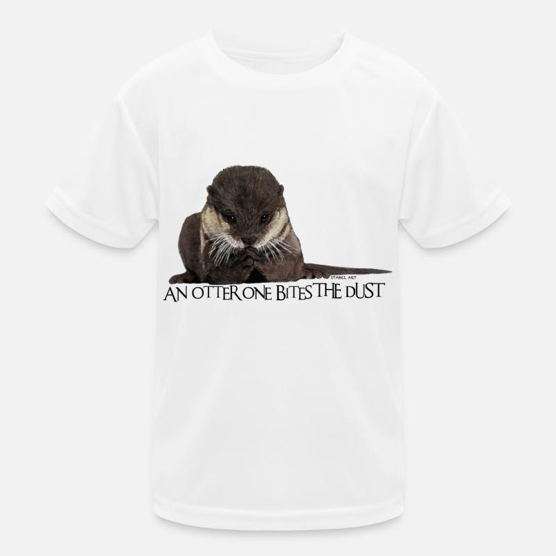 An Otter One Bites the Dust Kinder Funktions-T-Shirt
