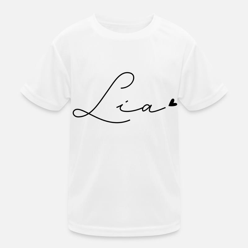 Name Lia Kinder Funktions-T-Shirt