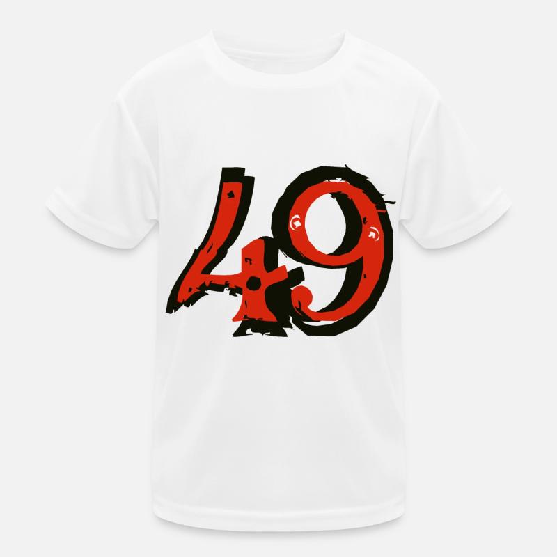 49 Nummer neunundvierzig 20032 A Kinder Funktions-T-Shirt