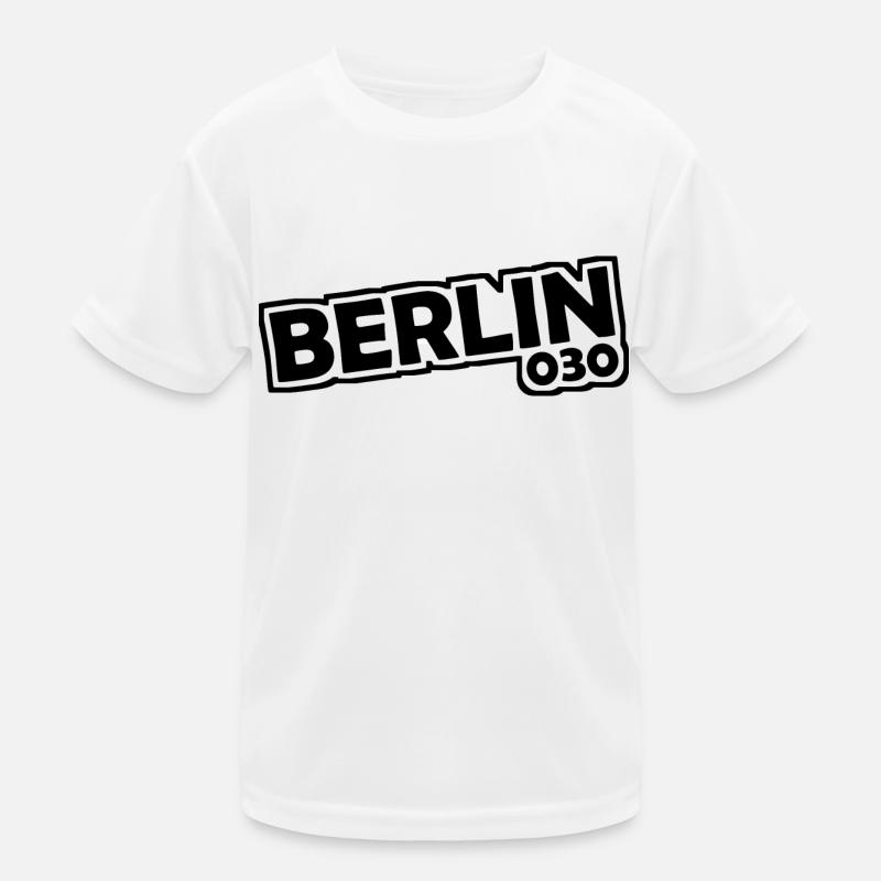 Berlin - 030 - Capital - Germany - Area Code Kids Functional T-Shirt