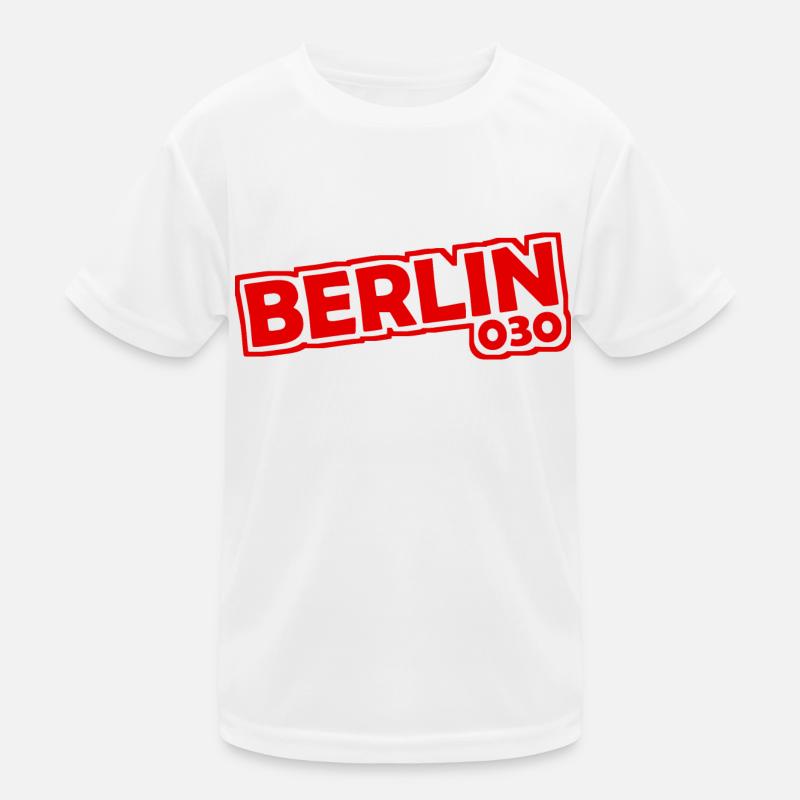 Berlin - 030 - Capital - Germany - Area Code Kids Functional T-Shirt