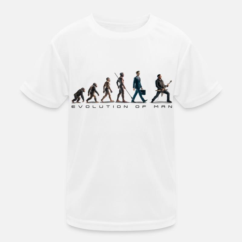 Evolution Guitar Player 06 2024 3 - Kids Functional T-Shirt - white