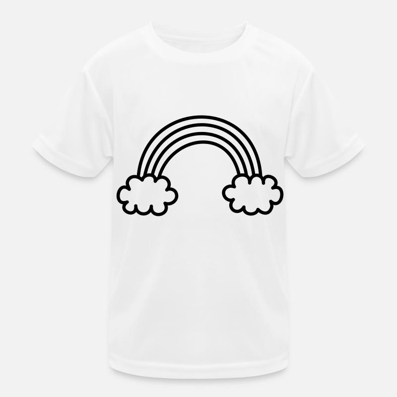 Regenbogen Kinder Funktions-T-Shirt