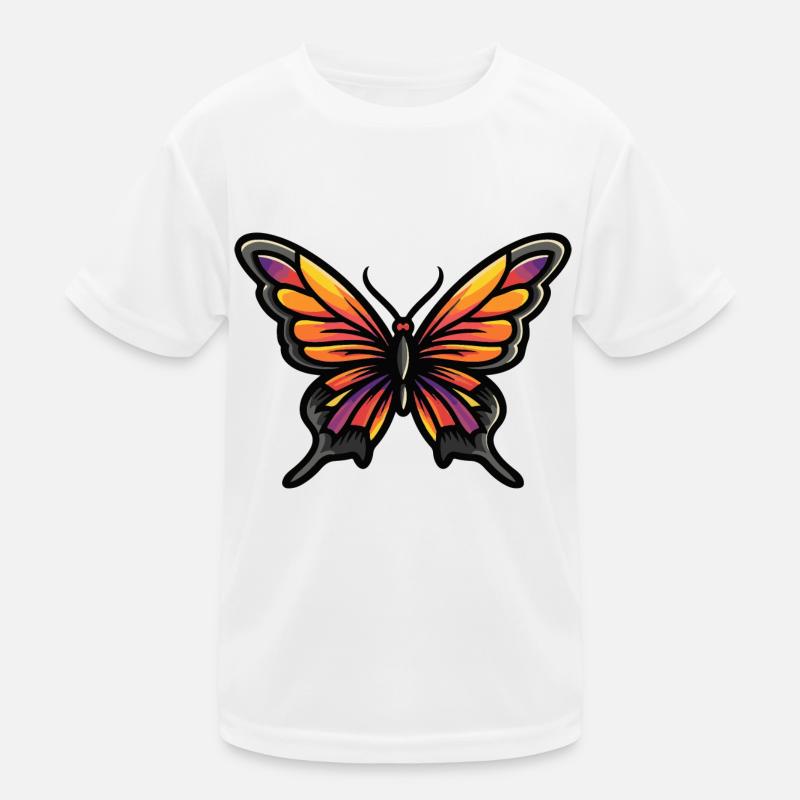 Butterfly Comic Kids Functional T-Shirt
