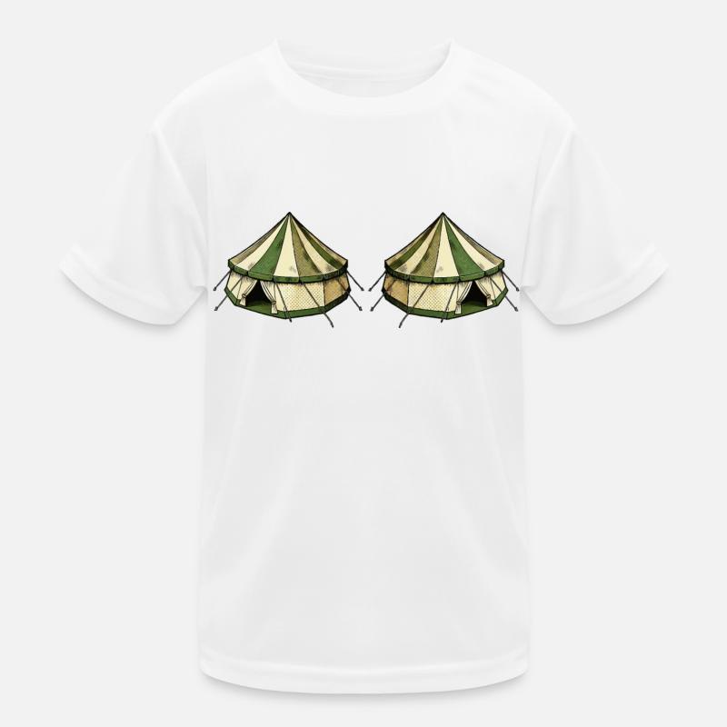 zelt 2 Kinder Funktions-T-Shirt