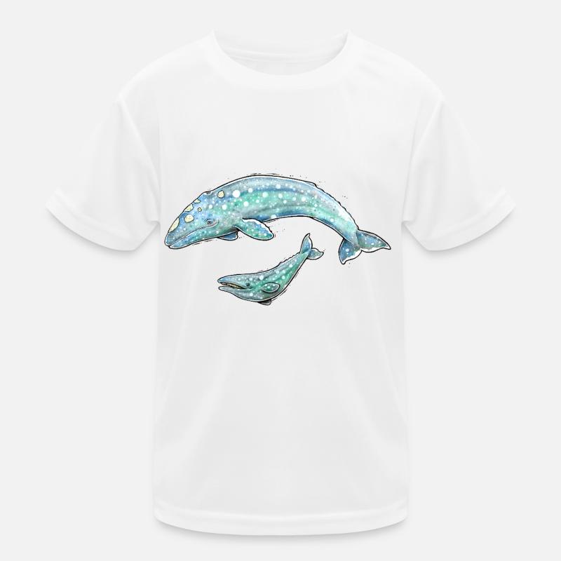 Baleine grise T-shirt sport Enfant