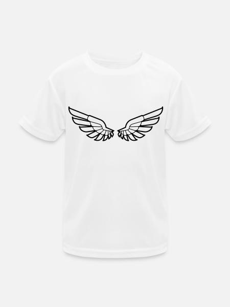 wings - Kids Functional T-Shirt - white - Front