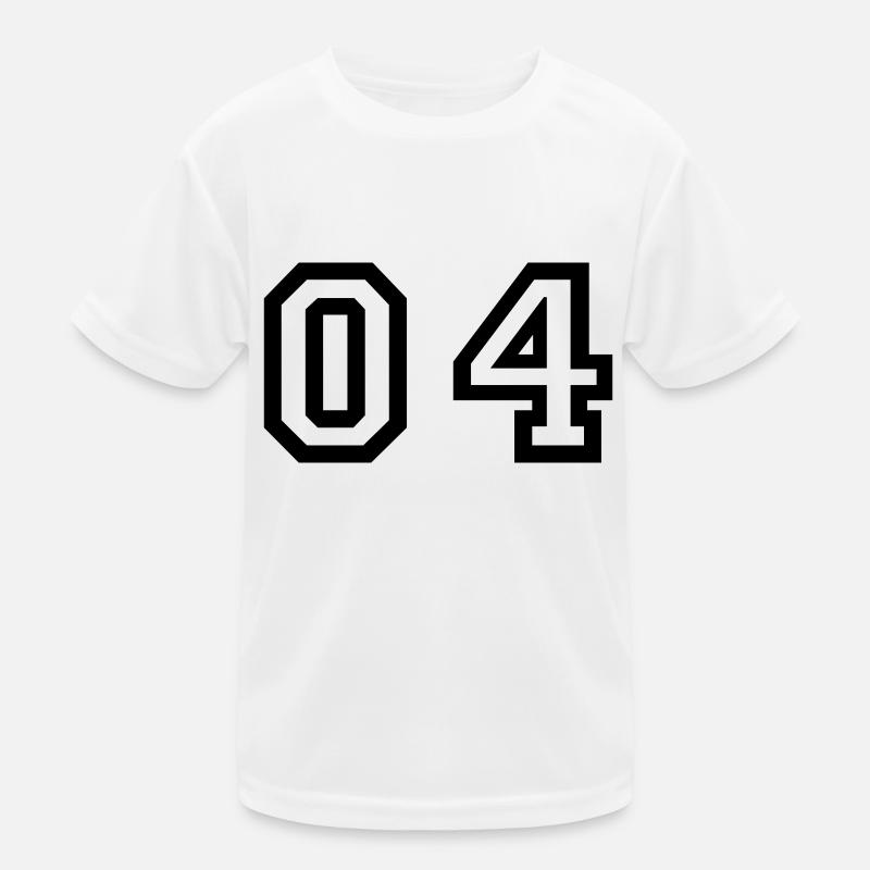 nombre - 04 - zéro quatre T-shirt sport Enfant