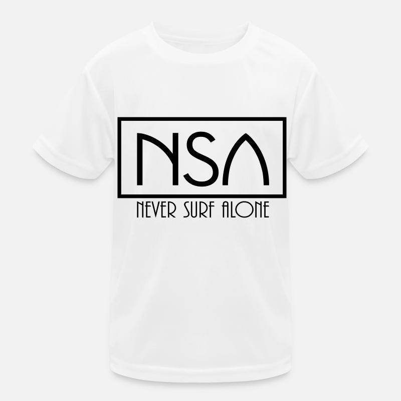 nsa never surf alone Kids Functional T-Shirt