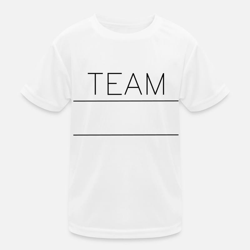 TEAM mit Platzhalter Kinder Funktions-T-Shirt