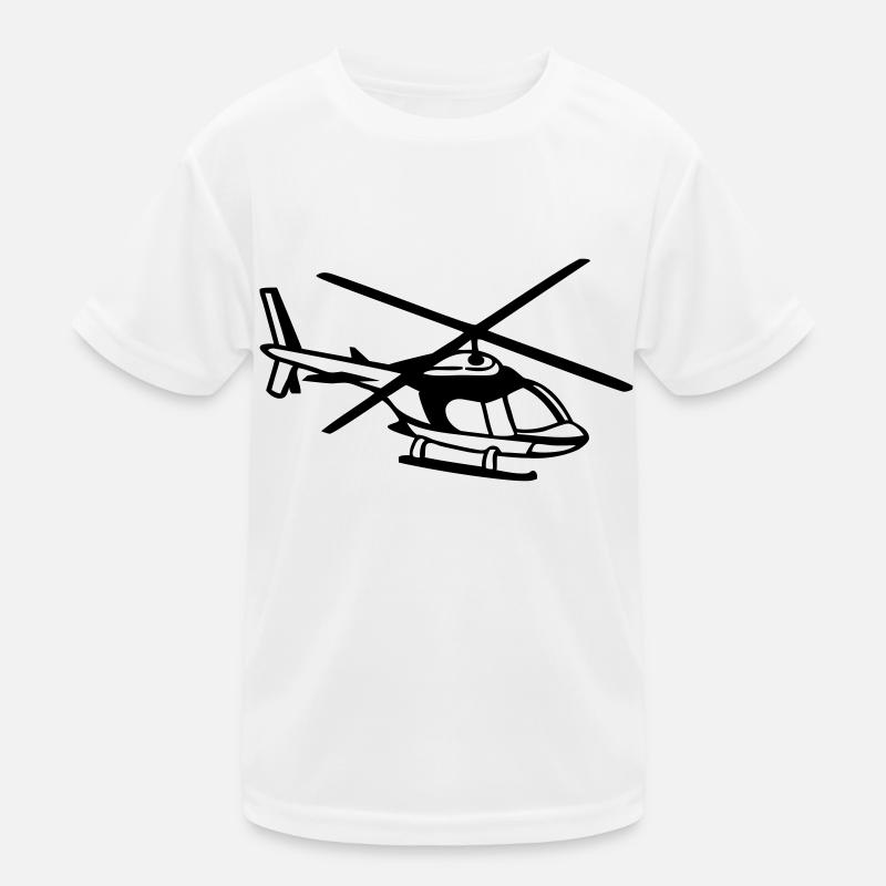 Hubschrauber Kinder Funktions-T-Shirt