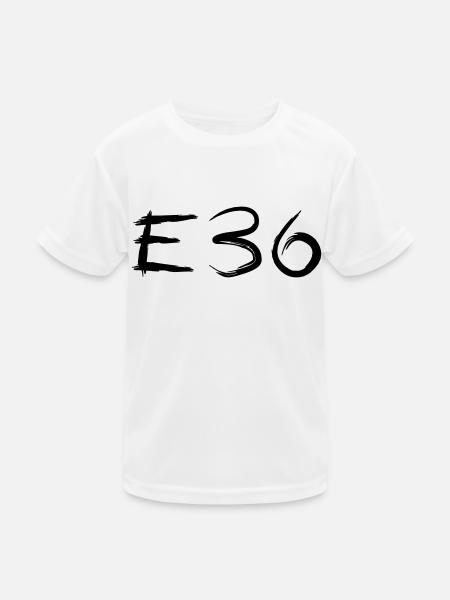 E36 Kaligraphie Art - Kinder Funktions-T-Shirt - Weiß