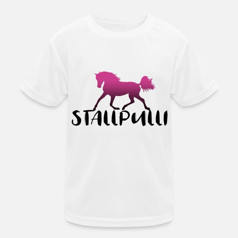 Stallpulli Pferd Reiten Reiterhof Stall Geschenk Kinder Funktions-T-Shirt