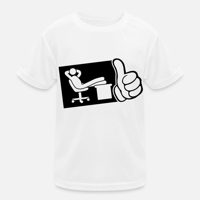 bureau de travail chill thumb T-shirt sport Enfant