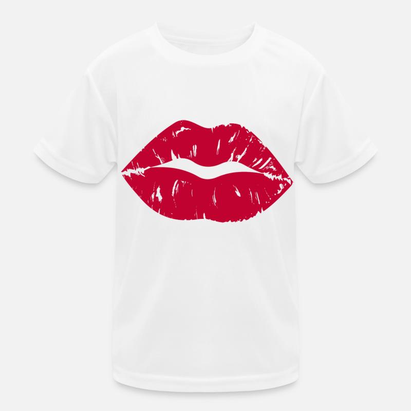 Red Lipstick Kids Functional T-Shirt