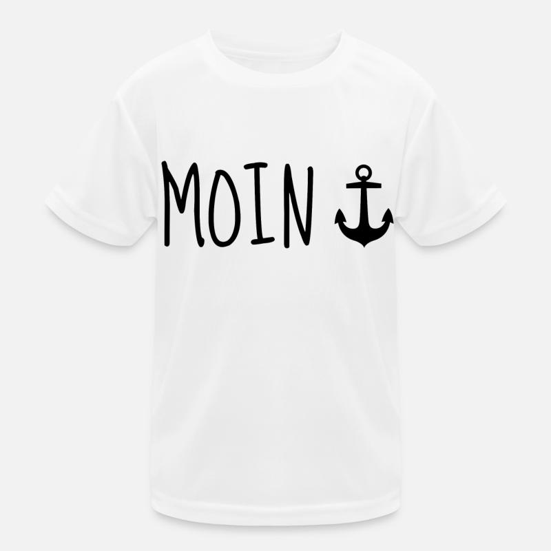 Moin mit Anker Kinder Funktions-T-Shirt
