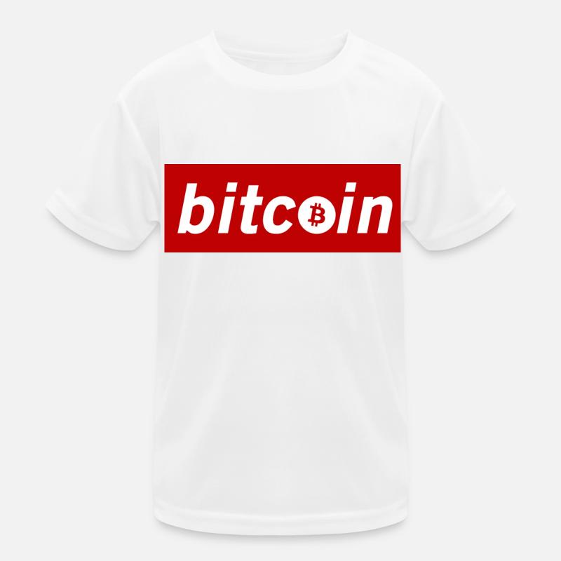 bitcoin - Bitcoin Logo Rot Kinder Funktions-T-Shirt