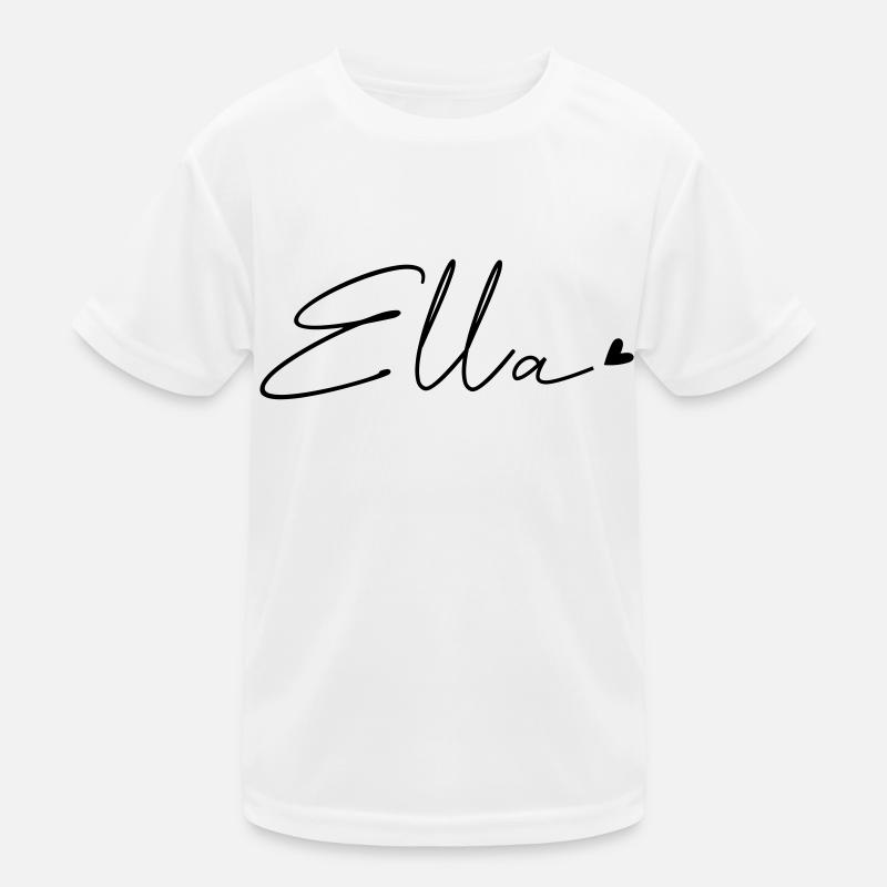 Name Ella Kinder Funktions-T-Shirt