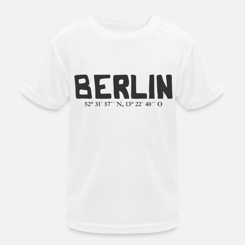 Coordonnées de Berlin - Latitude - Longitude T-shirt sport Enfant