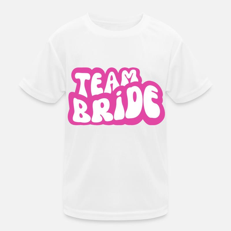 Team Bride pink - bridal gift Kids Functional T-Shirt