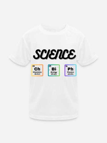 Science Wissenschaft - Kinder Funktions-T-Shirt - Weiß
