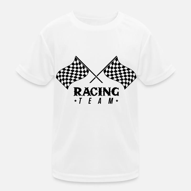 Racing Flag Team Kids Functional T-Shirt