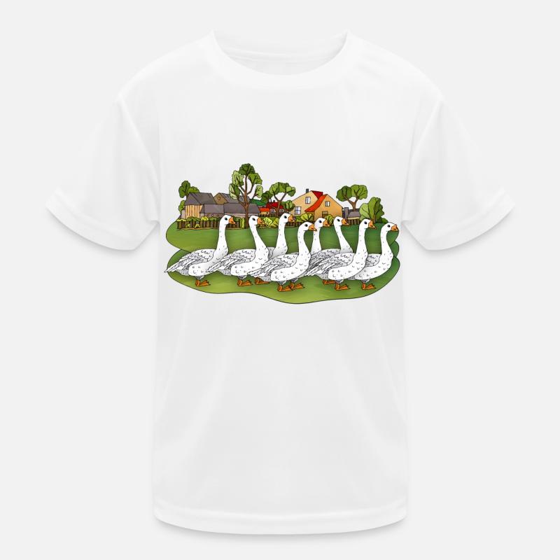 Gänse Kinder Funktions-T-Shirt