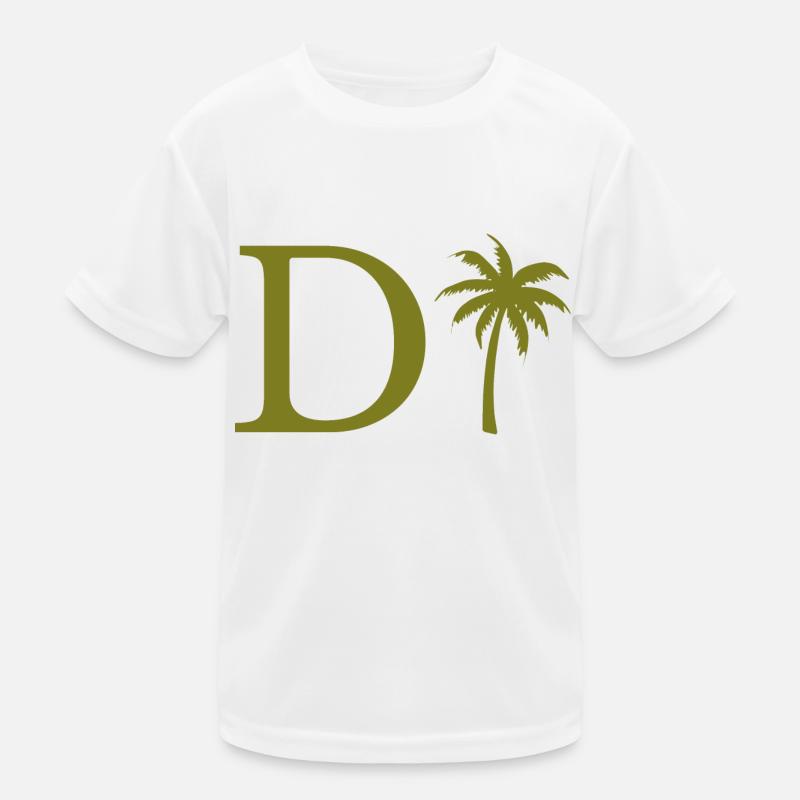 Buchstabe d Grüne Palme Kinder Funktions-T-Shirt