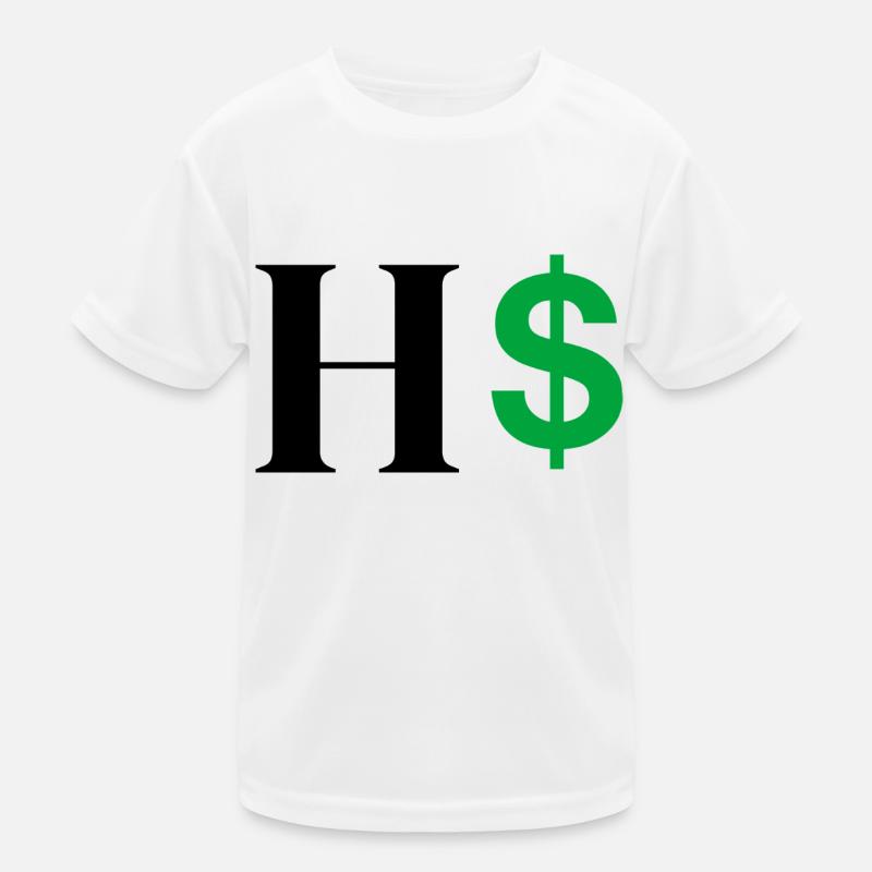 Buchstabe h Dollar Kinder Funktions-T-Shirt