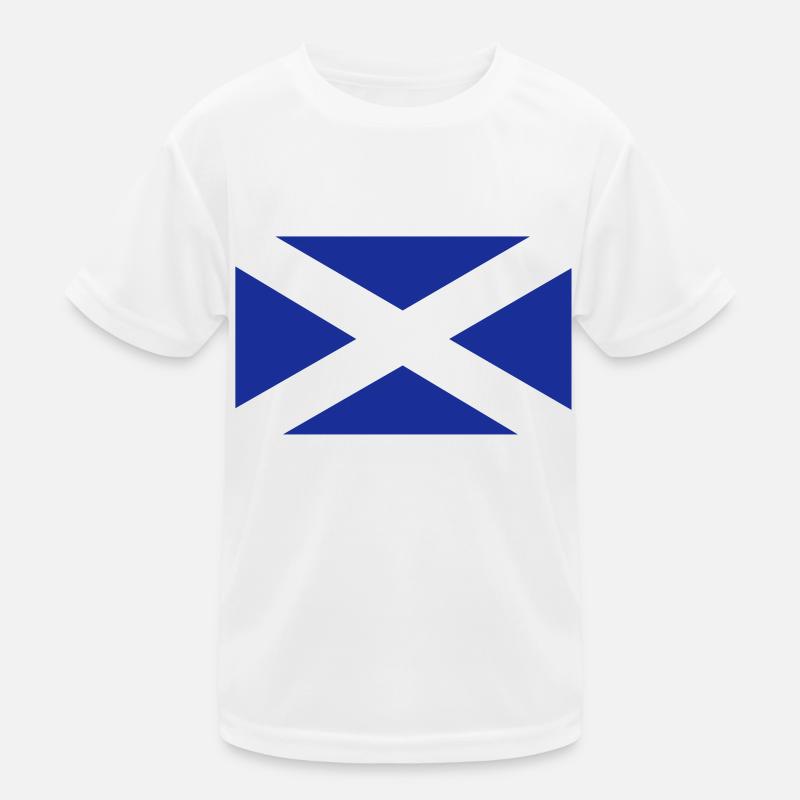 Scottish flag one colour Kids Functional T-Shirt