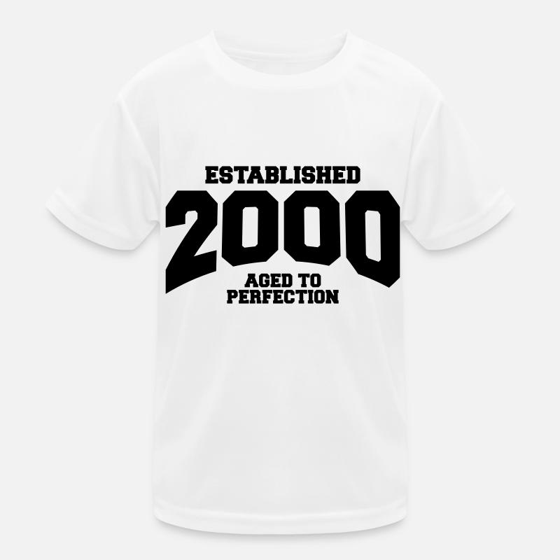 aged to perfection established 2000 (de) Kinder Funktions-T-Shirt