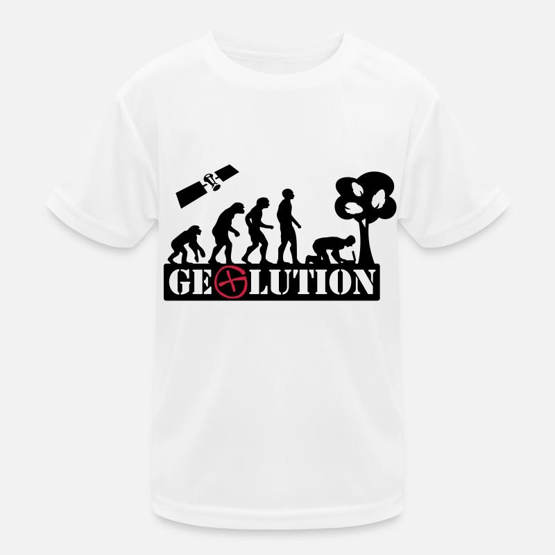 Geolution - 2color - 2O12 - T-shirt sport Enfant - blanc