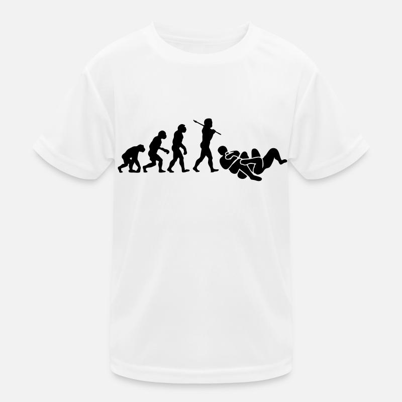 brazilian jiu jitsu bjj evolution 01 - Kids Functional T-Shirt - white