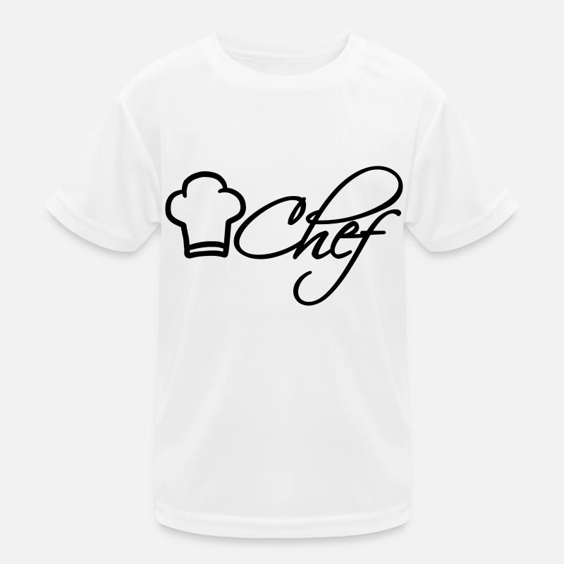 Chef Chef Cap Logo Star Chef Kids Functional T-Shirt
