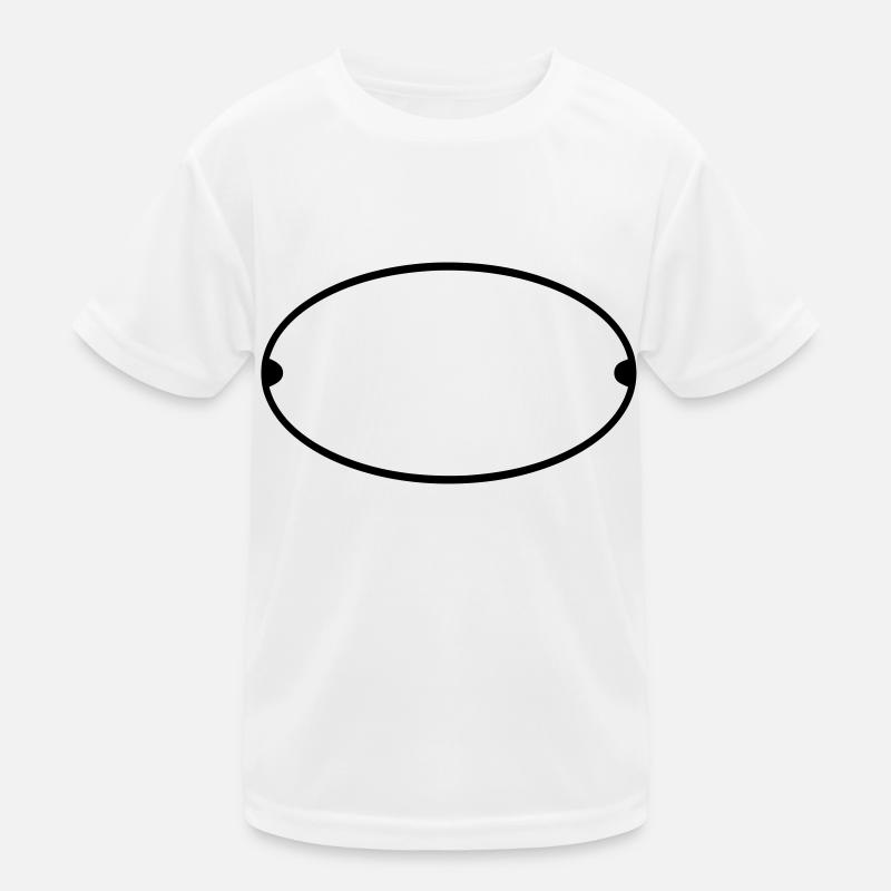 Oval Ovale Symbol Badge Form - Customize it ! Kids Functional T-Shirt