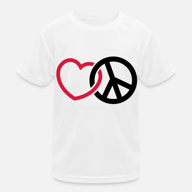 Liebe Frieden Kinder Funktions-T-Shirt