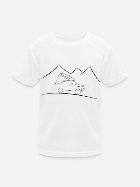 Landcruiser - Kinder Funktions-T-Shirt - Weiß