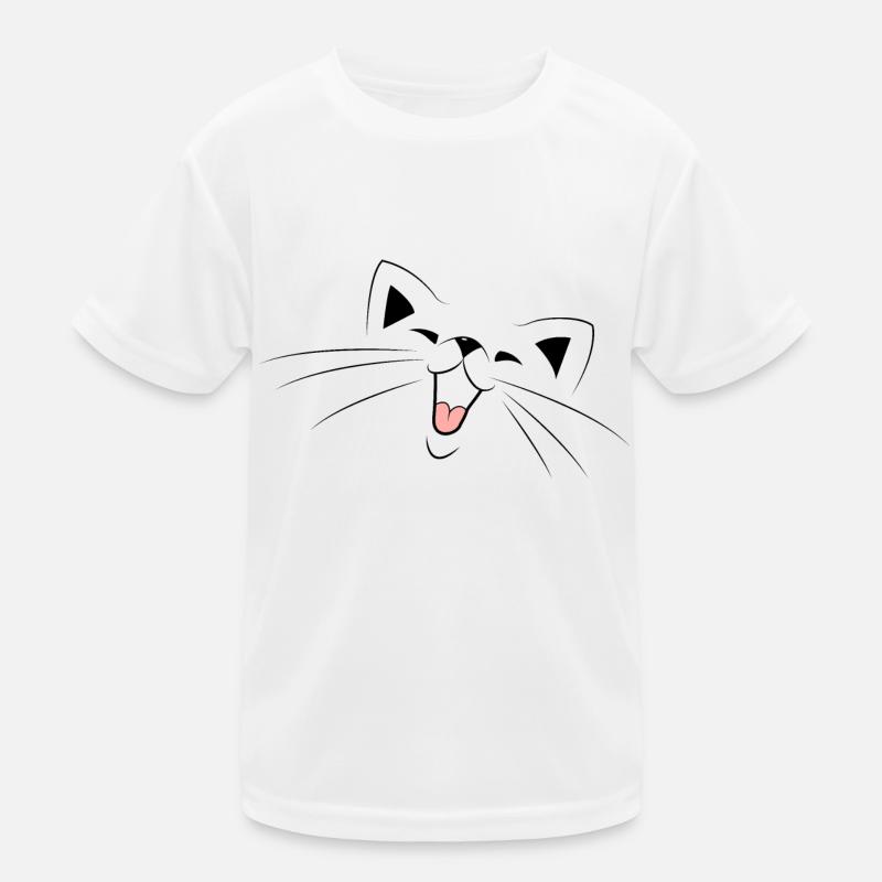Katze Kinder Funktions-T-Shirt