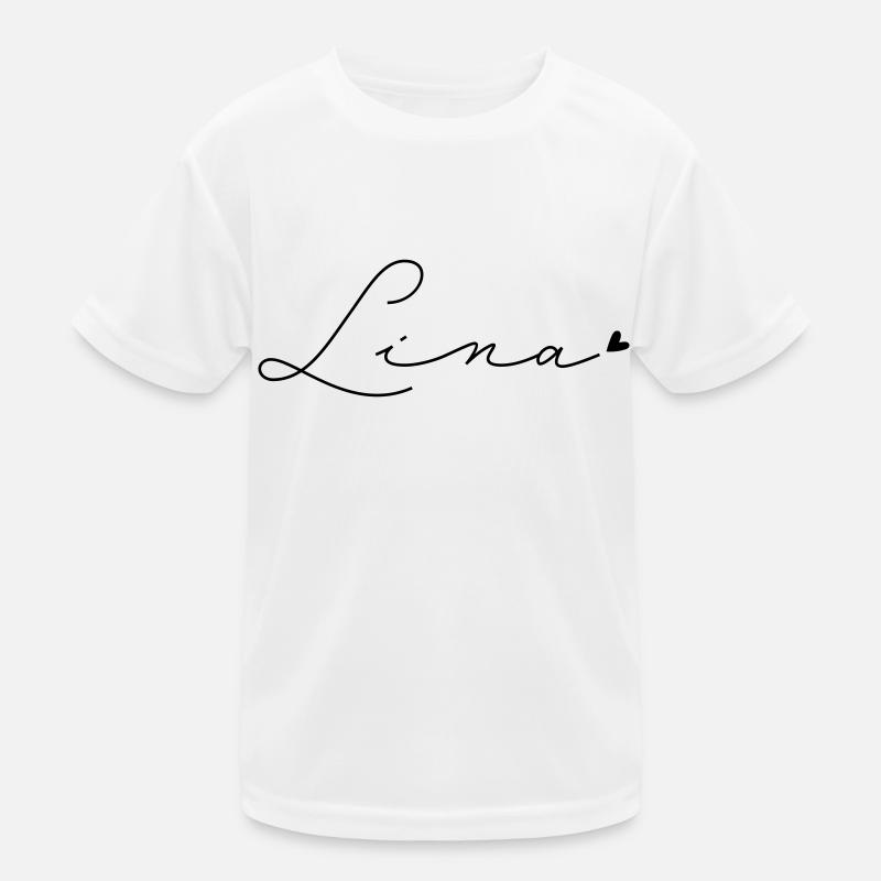 prénom Lina T-shirt sport Enfant