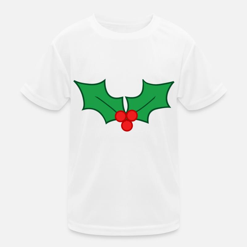 Weihnachtsstechpalme bringt Glück Kinder Funktions-T-Shirt
