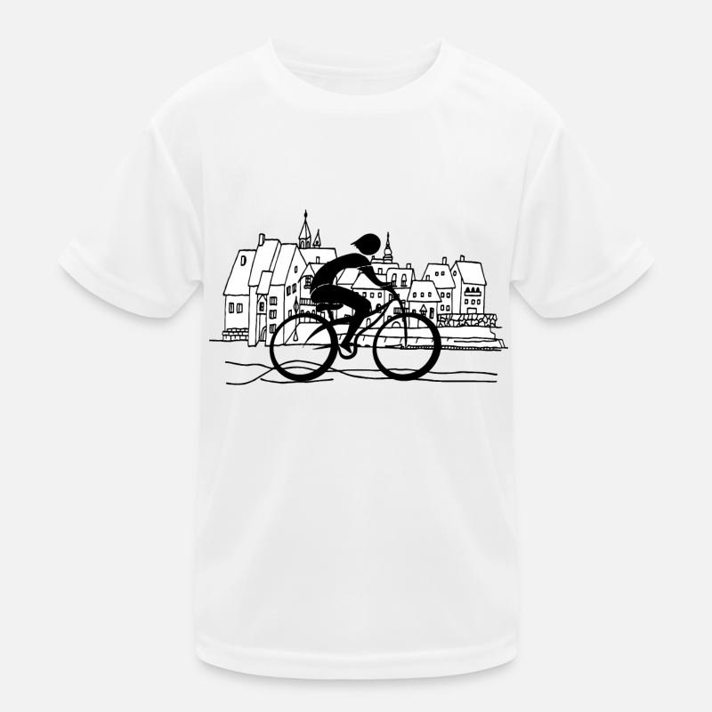 Radfahrer Kinder Funktions-T-Shirt